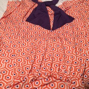 Mud Pie maxi dress in orange and purple